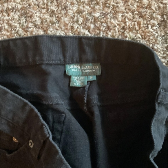Lauren by Ralph Lauren Jeans Co Black slight Bootcut womens 14 - Picture 4 of 9